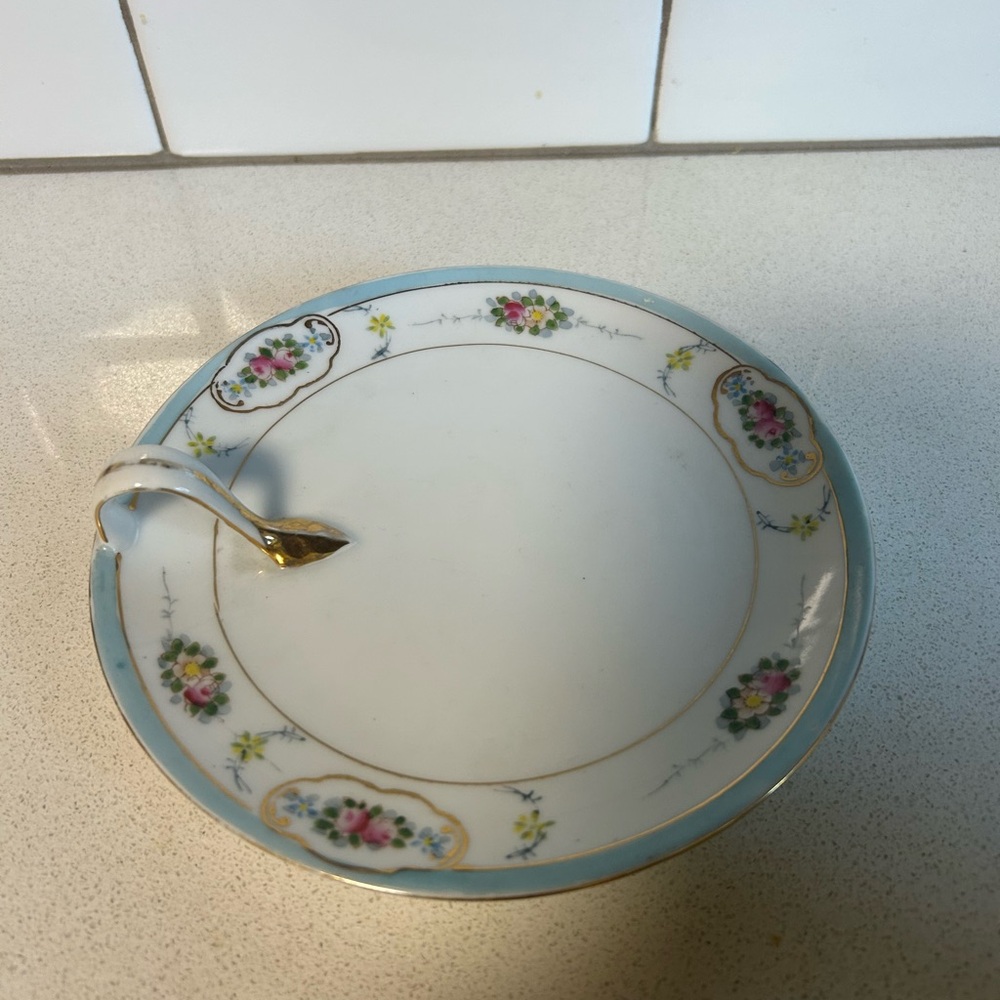 Genuine antique Nippon hand painted porcelain plate
